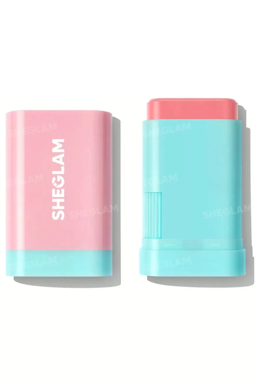 توضیح اجمالی رژگونه استیکی Pink Lemonade شیگلم Sheglam با بستهبندی صورتی و فیروزهای توضیح اجمالی رژگونه استیکی Pink Lemonade شیگلم Sheglam با بستهبندی صورتی و فیروزهای