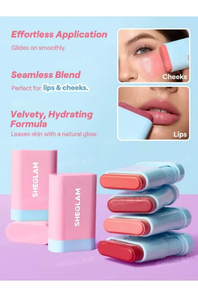  تصویر 3 : رژگونه استیکی Pink Lemonade شیگلم Sheglam 