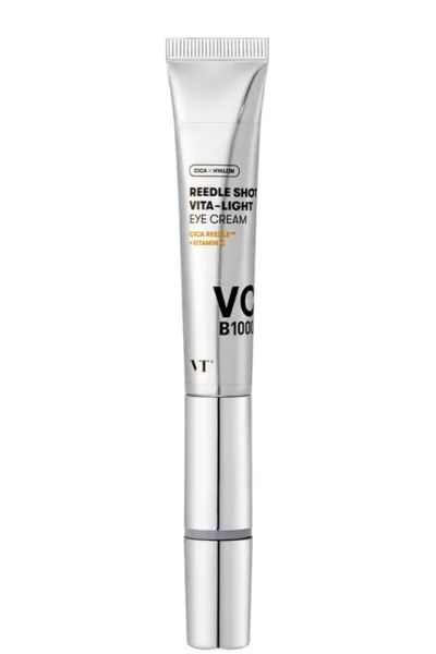 خرید و قیمت کرم دور چشم روشن کننده ویبره دار ویتا لایت ریدل شات VT Cosmetics  وی‌تی کازمتیک اصل