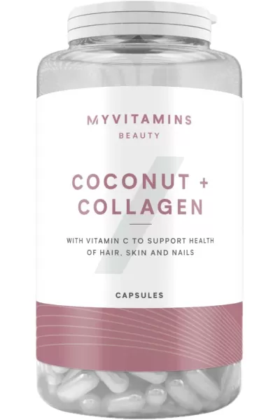 خرید و قیمت مکمل ۱۸۰ تایی نارگیل + کلاژن MYVITAMINS  مای ویتامین اصل