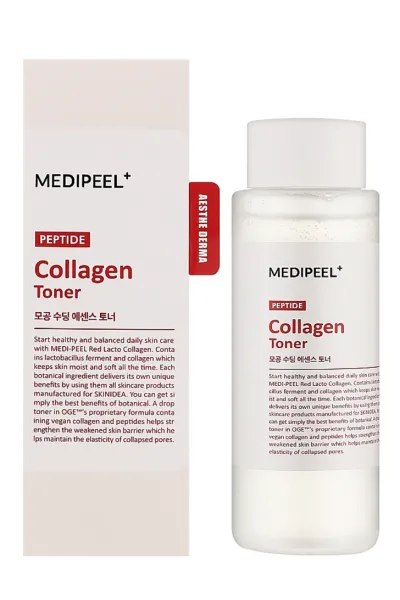 خرید و قیمت تونر اسنس تسکین دهنده لاکتو کلاژن قرمز Medi-Peel  مدی پیل اصل