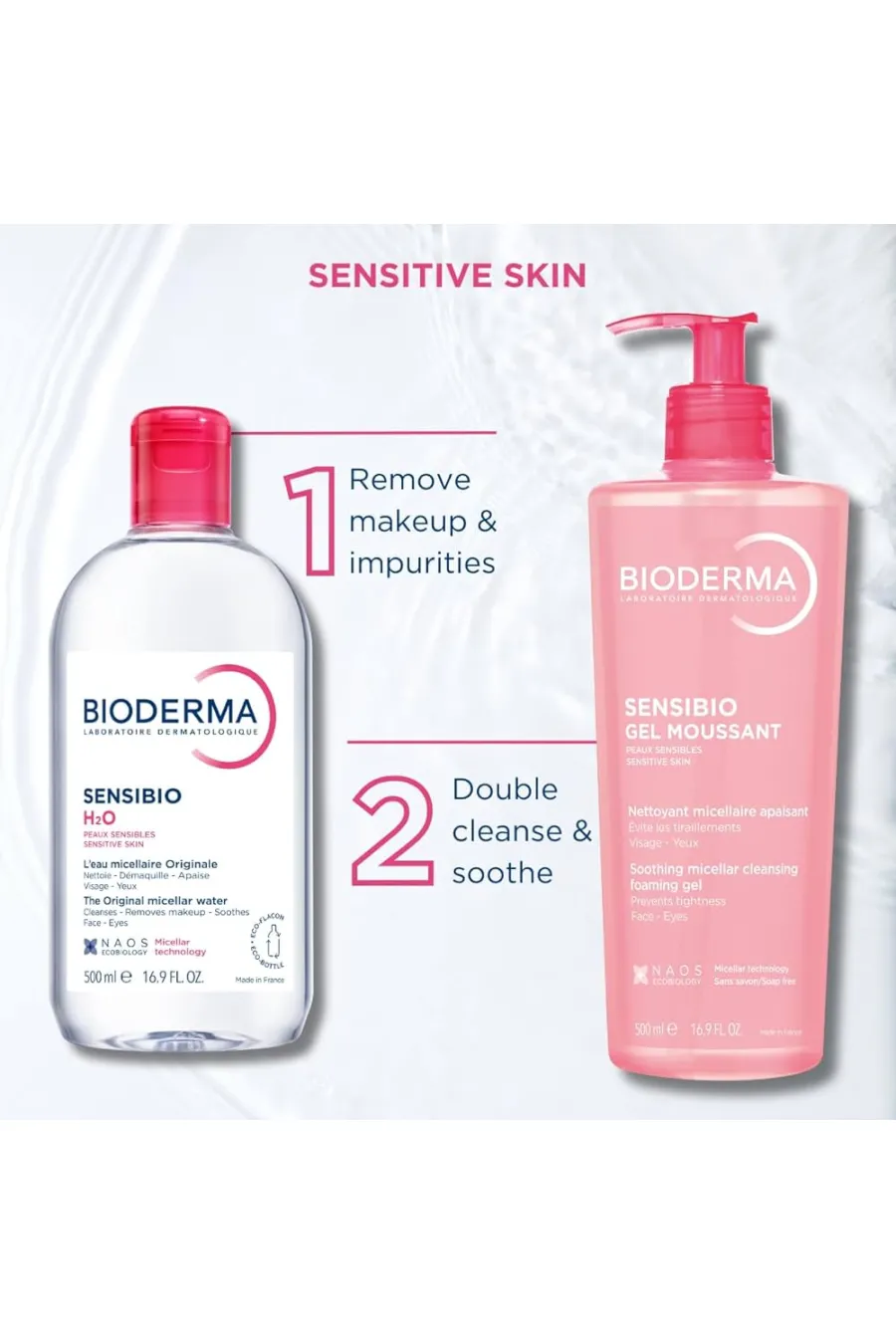 میسلار واتر پوست نرمال و خشک سایز کوچک بیودرما Bioderma مناسب پوست حساس و نرمال میسلار واتر پوست نرمال و خشک سایز کوچک بیودرما Bioderma مناسب پوست حساس و نرمال