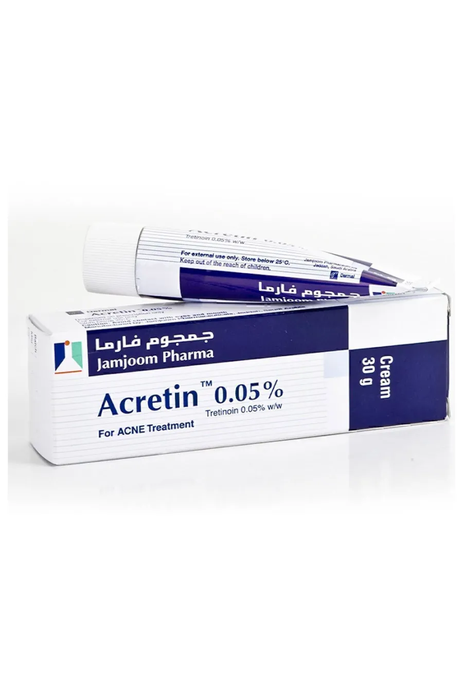 مشخصات کرم ترتینوئین برای درمان جوش و لکهای پوستی جمجوم فارما Jamjoom Pharma Acretin Cream مشخصات کرم ترتینوئین برای درمان جوش و لکهای پوستی جمجوم فارما Jamjoom Pharma Acretin Cream