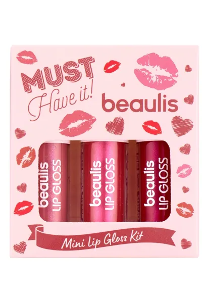ست مینی رژ لب مایع براق ۶۱۷ Luminous رنگ قهوه‌ای روشن  بیولیس Beaulis
