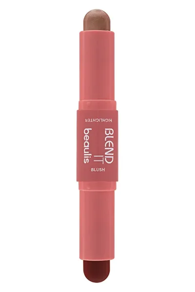 استیک دوطرفه کانتور رژگونه و هایلایتر 316 Halo رنگ قهوه‌ای روشن  بیولیس Beaulis