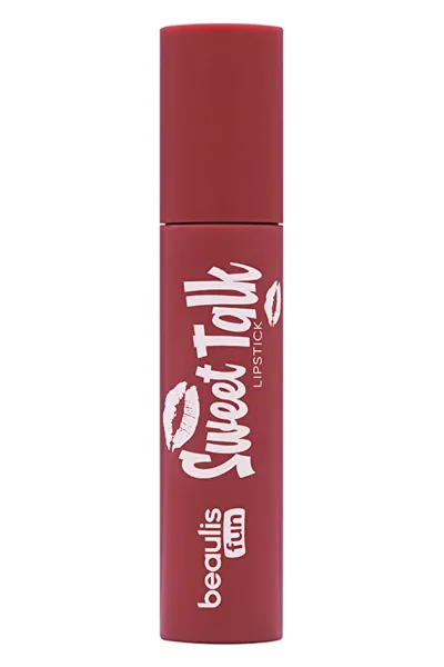 رژ لب مایع مات بلور شید 255 Red Fantasy رنگ قرمز فانتزی با پوشش یکدست  بیولیس Beaulis