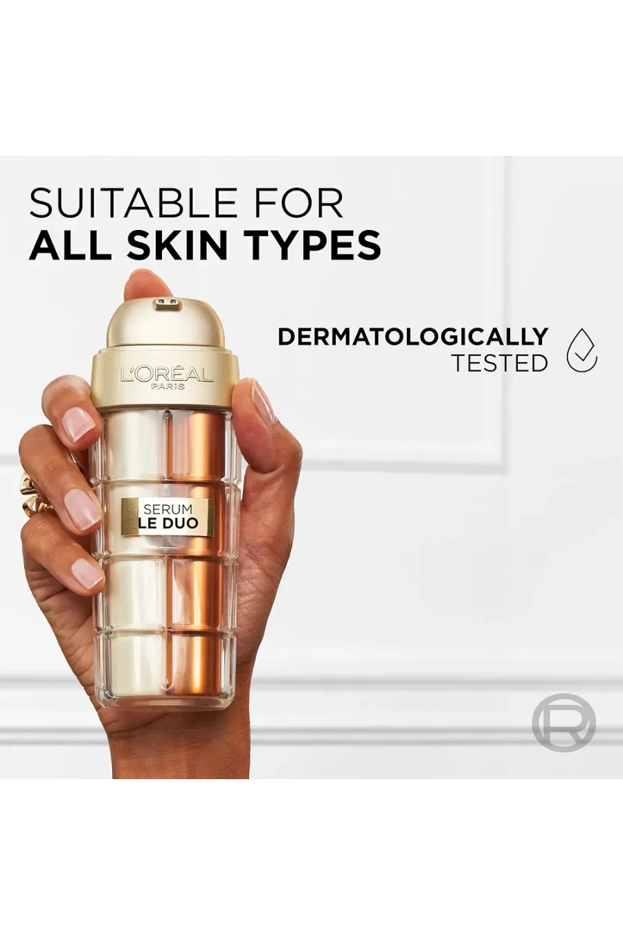 سرم ضد پیری دوکاره سفت کننده و روشن کننده پوست با کلاژن لورال پاریس L'Oreal Paris مناسب برای انواع پوست سرم ضد پیری دوکاره سفت کننده و روشن کننده پوست با کلاژن لورال پاریس L'Oreal Paris مناسب برای انواع پوست