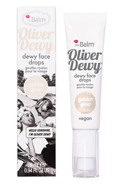 خرید و قیمت هایلایتر قطره‌ای Dewy Face Drops Golden Glow طلایی درخشان با جلوه شبنم‌گون The balm  دبالم اصل