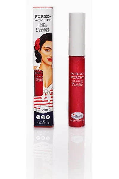 خرید و قیمت برق لب Purseworthy Wristlet صورتی رز براق با جلوه درخشان و جذاب The balm  دبالم اصل