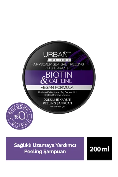خرید و قیمت اسکراب کف سر بر طرف کننده ریزش مو کافئین و بیوتین Urban  اربن اصل